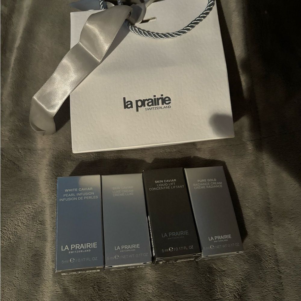 La Prairie White and Gray Serum & Face Oil Collection